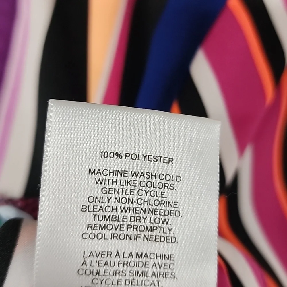 EXPRESS Striped Wrap Blouse - Picture 14 of 16